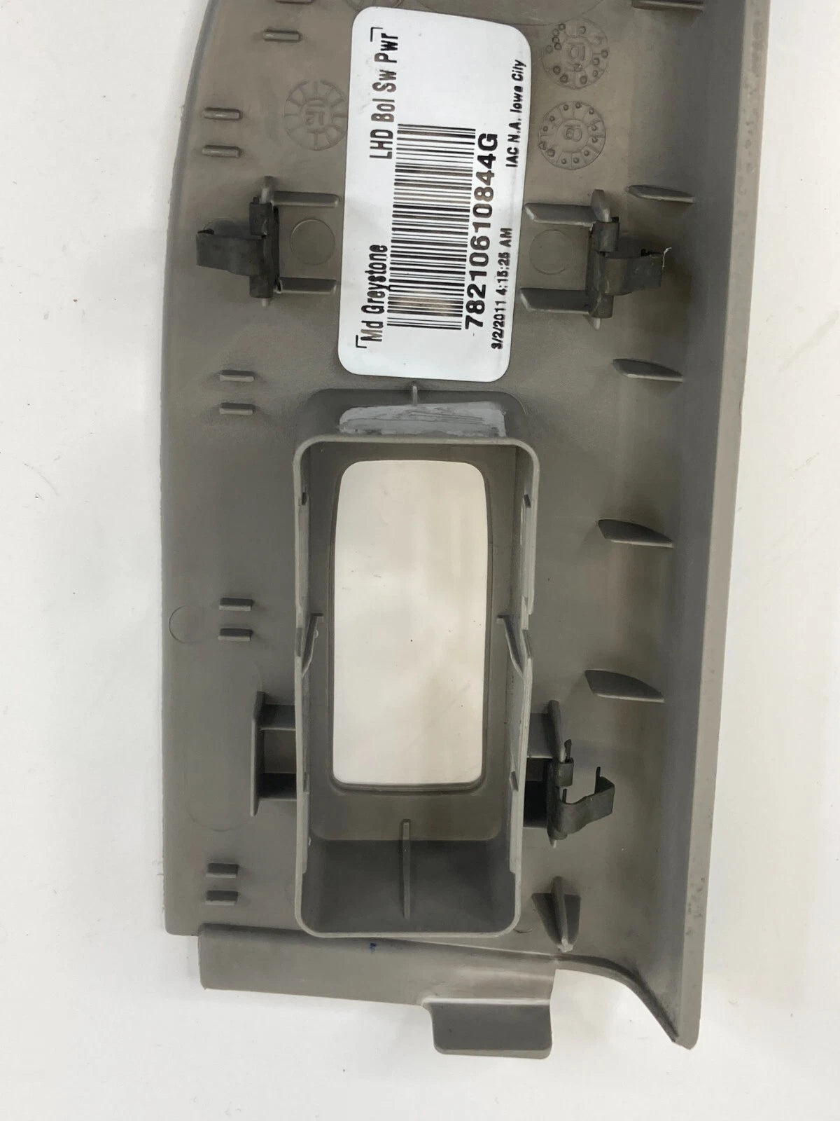 2011 2012 DODGE CALIBER REAR RIGHT WINDOW SWITCH COVER BEZEL TRIM 78210610844G