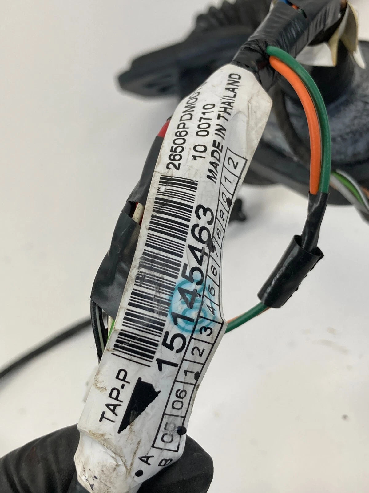 04-06 CADILLAC SRX FRONT RIGHT PASSENGER SIDE DOOR WIRING HARNESS 15145463 OEM