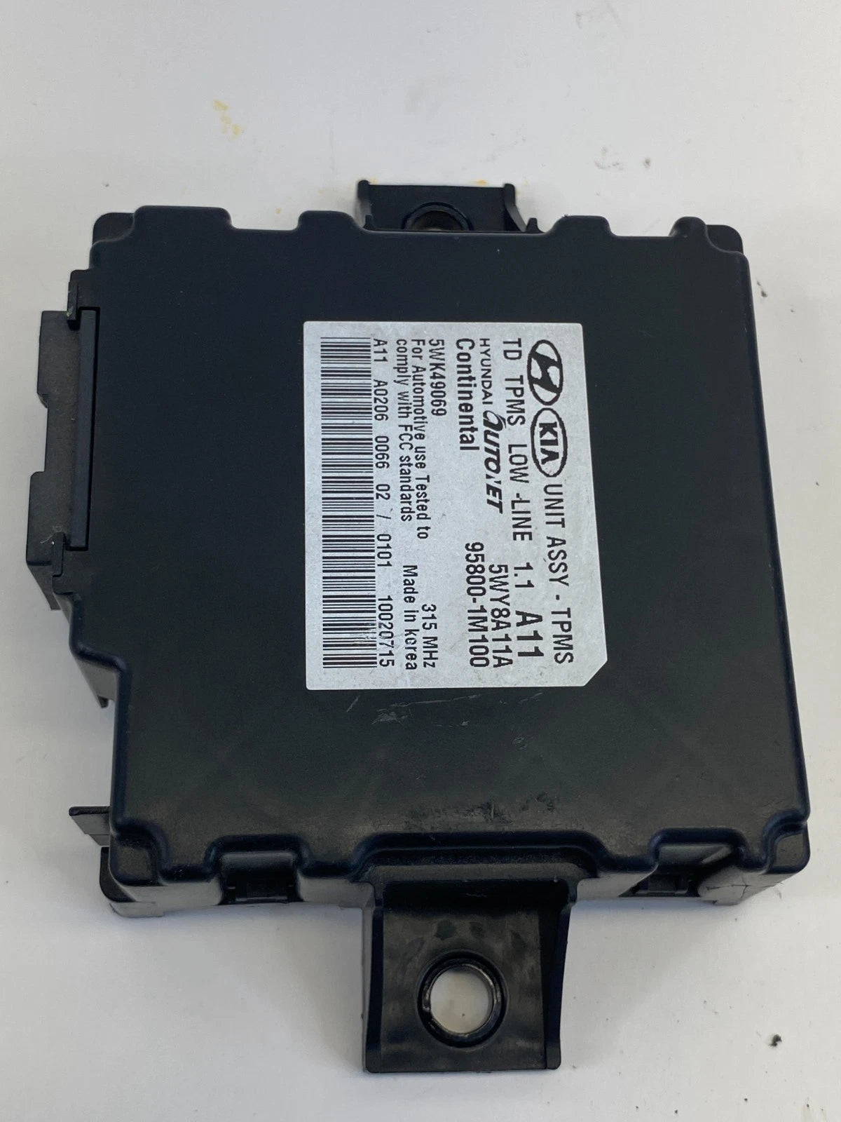 2010-2013 KIA FORTE TIRE PRESSURE MONITOR CONTROL MODULE UNIT COMPUTER TPMS