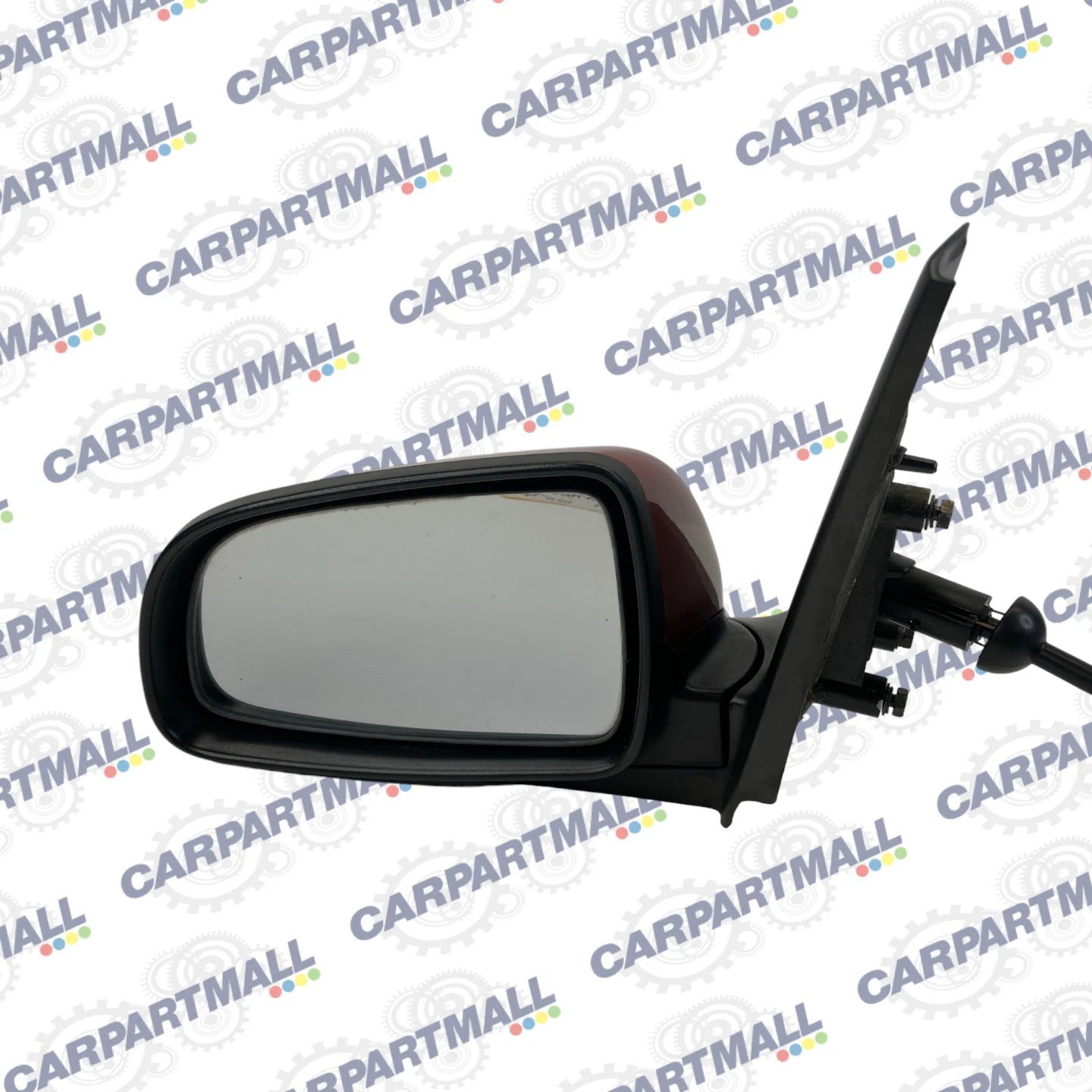 2007-2011 CHEVROLET AVEO SEDAN LEFT DRIVER SIDE VIEW MANUAL DOOR MIRROR RED OEM