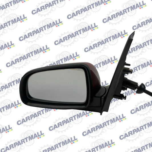 2007-2011 CHEVROLET AVEO SEDAN LEFT DRIVER SIDE VIEW MANUAL DOOR MIRROR RED OEM