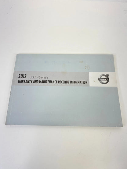 2012 12 VOLVO S60 S60 OWNERS MANUAL CASE WARRANTY BOOK SET OEM