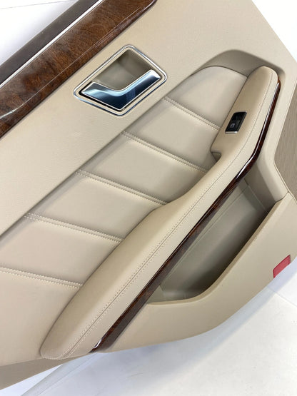 2006-2016 MERCEDES-BENZ E350 REAR LEFT SIDE INTERIOR DOOR PANEL W/ WINDOW SWITCH