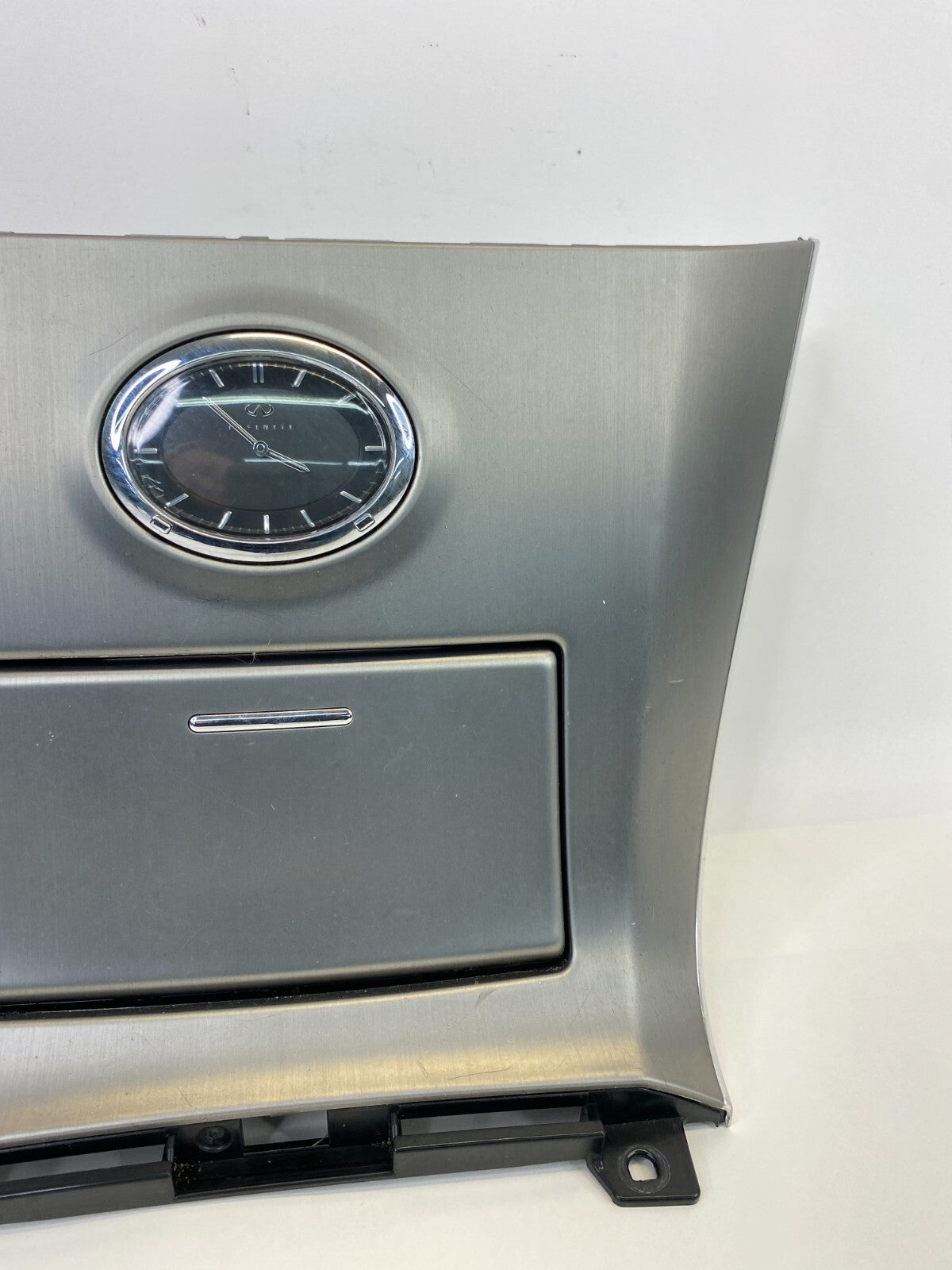 2007 2008 Infiniti FX35 Center Console Clock Storage Bezel Trim 68460-CL70A OEM