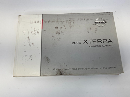 2006 Nissan Xterra SE SUV Owners Manual Guide Infomation Book OEM