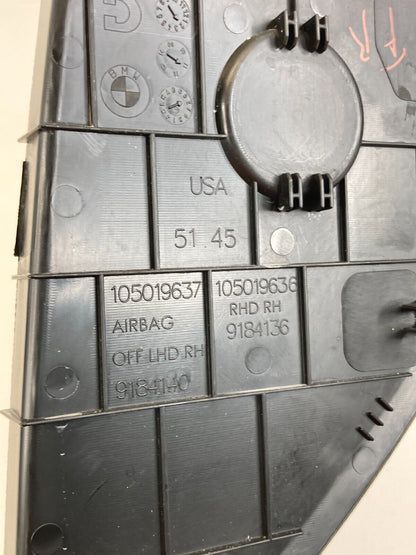 2011-2017 BMW X3 Front Right Passenger Side Dash End Cap Cover Trim 105019637