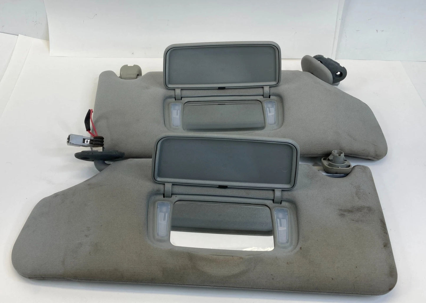 2003-2007 HONDA ACCORD ROOF LEFT & RIGHT SUNVISOR SUN VISOR W/ LIGHTS PAIR SET