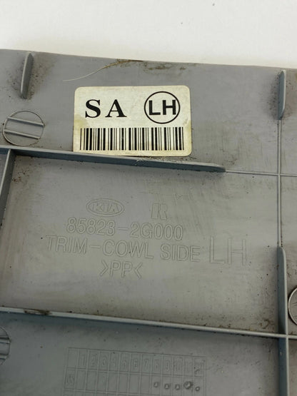 2006-2010 KIA OPTIMA LEFT DRIVER SIDE COWL KICK PANEL TRIM ASSEMBLY 85823-2G000