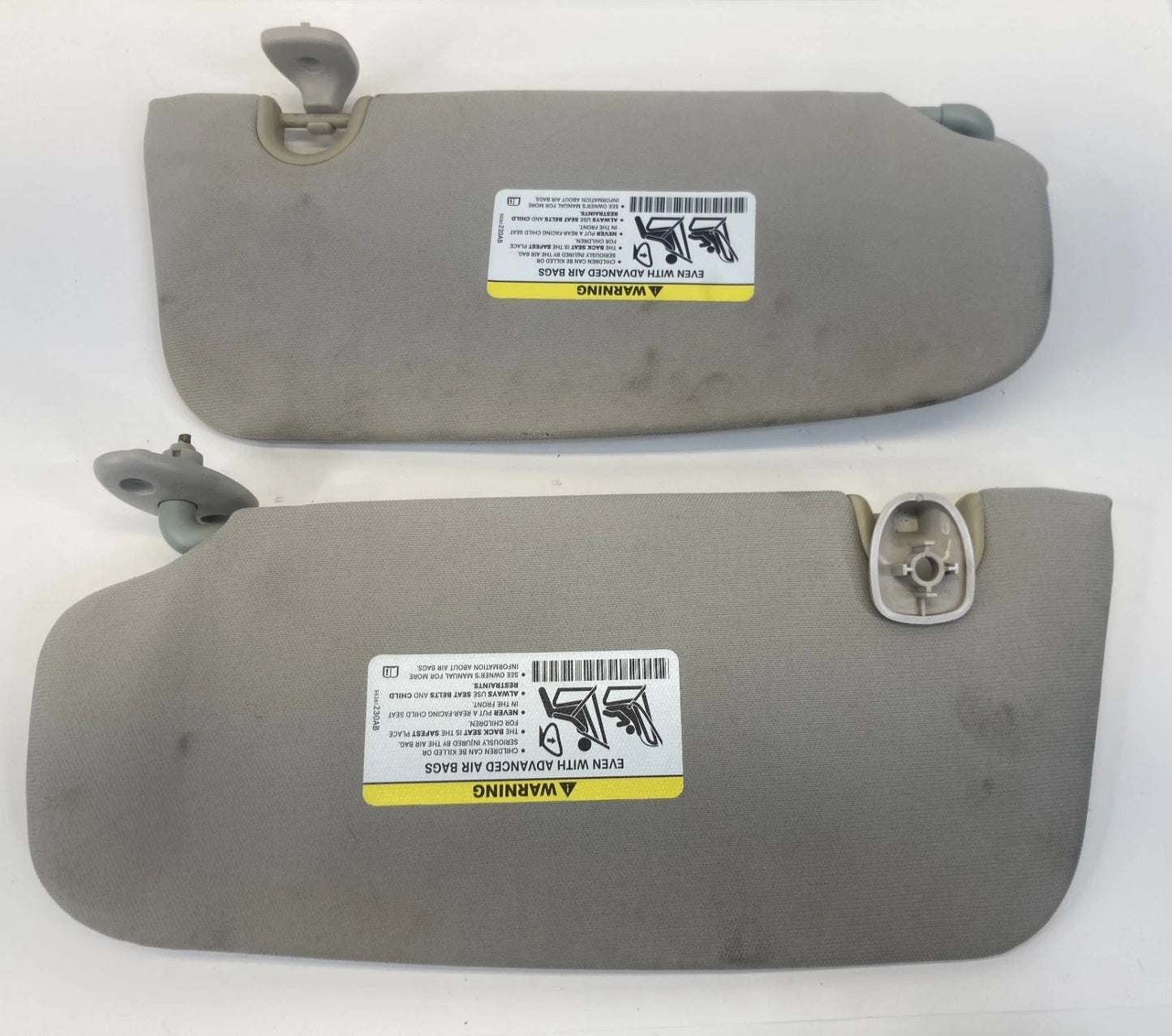 2010-2012 DODGE CALIBER SUNVISOR SUN VISOR SHADE LEFT & RIGHT SET PAIR W/ MIRROR