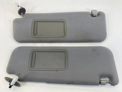 2004-2009 TOYOTA PRIUS DRIVER LH & PASSENGER RH SUN VISOR PAIR W/ MIRROR OEM