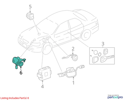 1997-2001 LEXUS ES300 DOOR LOCK BUZZER WIRELESS SWITCH DENSO 89747-33020 OEM