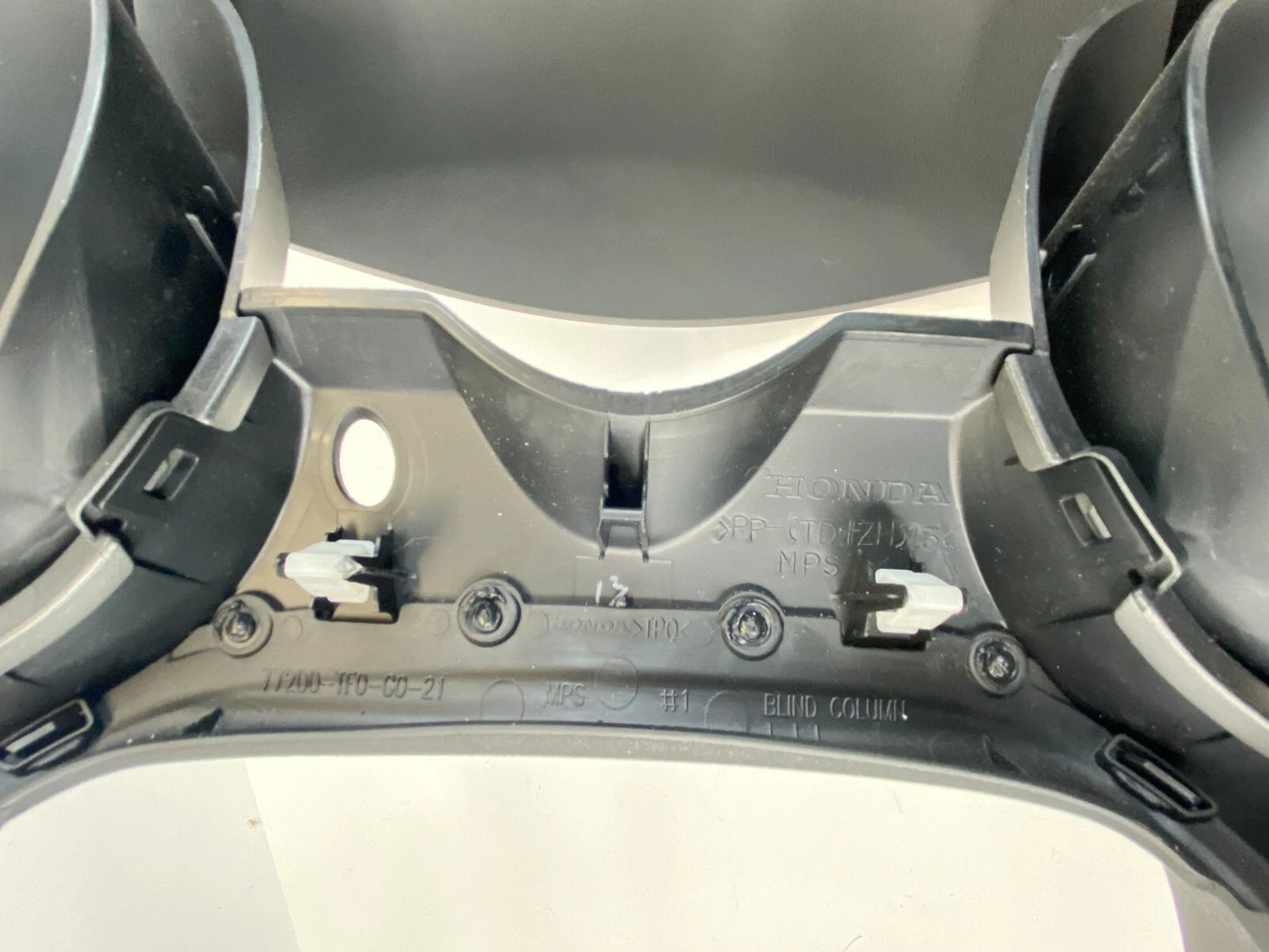 09-13 HONDA FIT UPPER DASH SPEEDOMETER CLUSTER BEZEL COVER TRIM 77200TF0G021 OEM