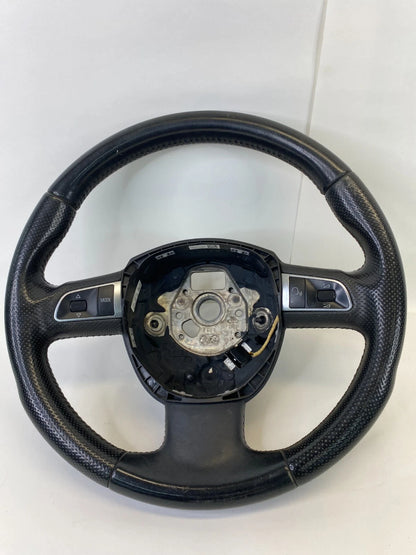 2008-2012 AUDI A5 QUATTRO STEERING WHEEL BLACK LEATHER OEM 8T0-419-091-A-WUL