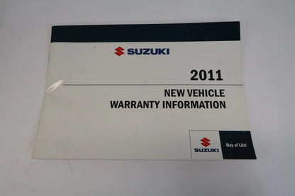2011 SUZUKI KIZASHI OWNERS MANUAL WARRANTY MAINTENANCE INFORMATION SET W/ CASE