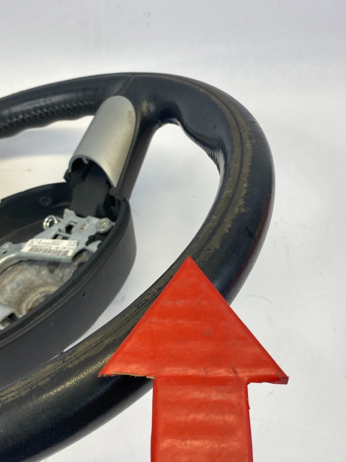2005-2008 MINI COOPER DRIVER SIDE STEERING WHEEL LEATHER BLACK ASSY OEM