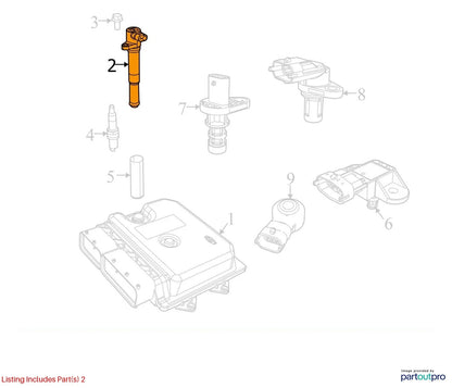 2013-2016 DODGE DART IGNITION COIL ASSEMBLY 680819 14AB OEM