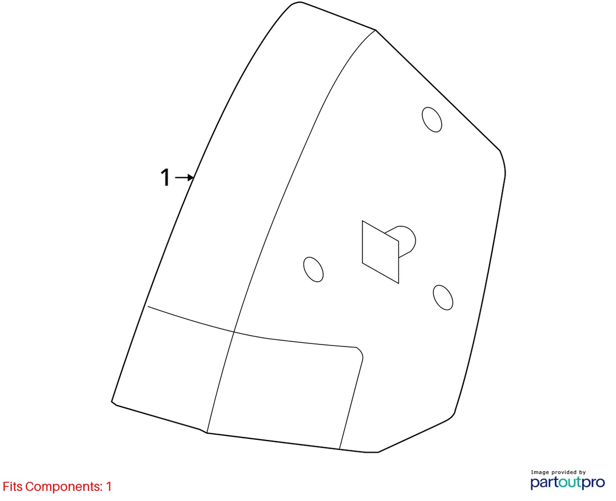 2005-2007 CHRYSLER 300 TAIL LIGHT BRAKE STOP SIGNAL LAMP HOUSING RIGHT 4805850AE
