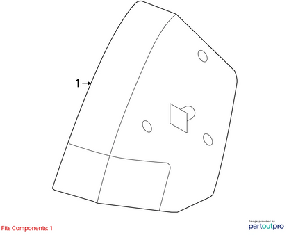 2005-2007 CHRYSLER 300 TAIL LIGHT BRAKE STOP SIGNAL LAMP HOUSING RIGHT 4805850AE