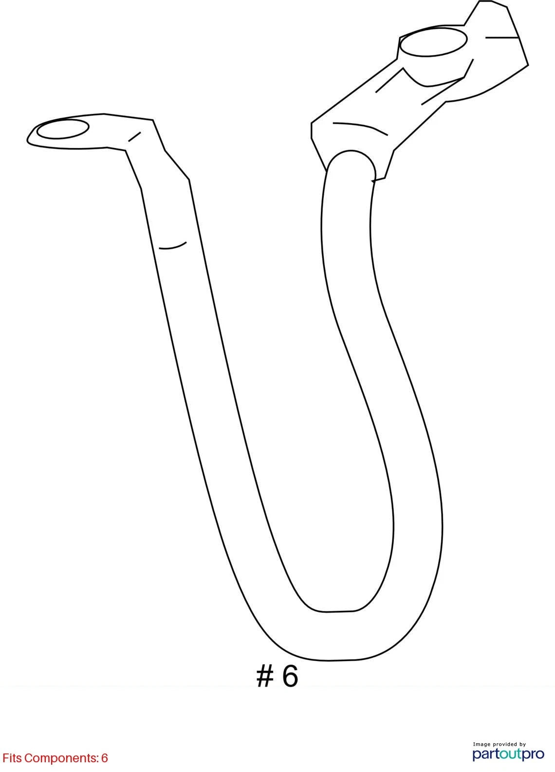 2006-2011 CHEVROLET HHR NEGATIVE BATTERY CABLE WITH CURRENT SENSOR OEM FACTORY