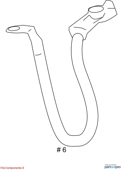 2006-2011 CHEVROLET HHR NEGATIVE BATTERY CABLE WITH CURRENT SENSOR OEM FACTORY