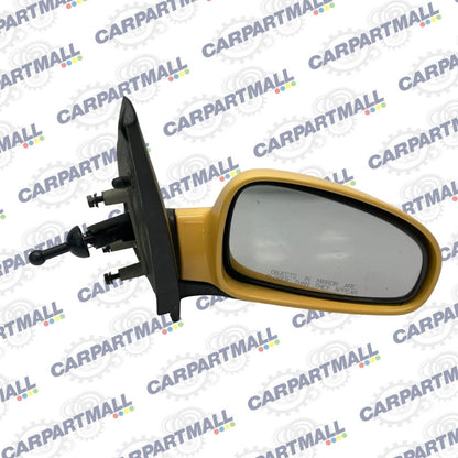 2004 2005 Chevrolet Aveo Right Passenger Side View Manual Door Mirror Yellow OEM