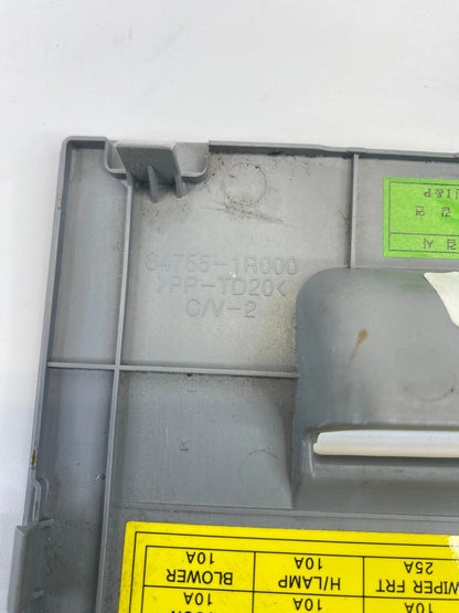 2012-2014 HYUNDAI ACCENT INTERIOR DASH FUSE BOX ACCESS COVER LID CAP 84755-1R000