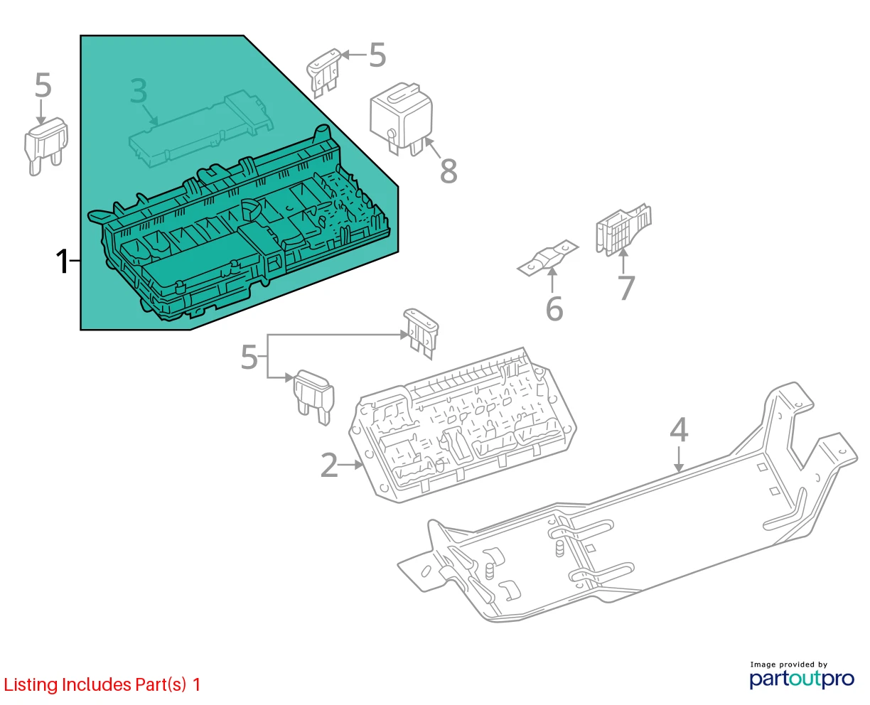1995-2005 LAND ROVER RANGE ROVER 4.4L AT INTERIOR UNDER DASH FUSE RELAY BOX OEM