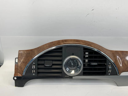 2008-2012 BUICK ENCLAVE DASH CENTER CLOCK BEZEL AIR VENT TRIM PANEL 25913502 OEM