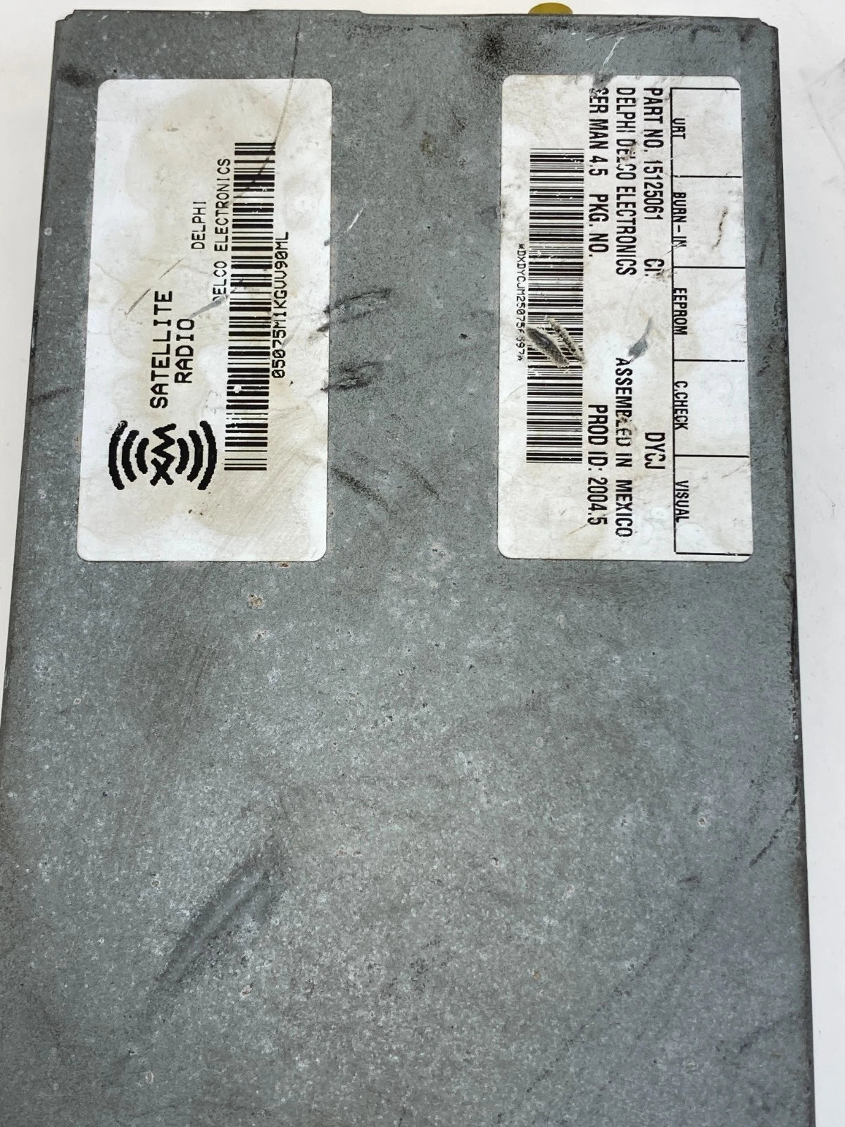 2004 2005 CHEVROLET TRAILBLAZER XM SATELLITE RADIO RECEIVER MODULE 15125061 OEM