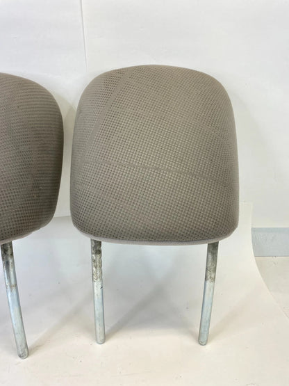 2012-2015 HONDA CIVIC SEDAN FRONT SEAT HEADREST SET OF 2 GRAY OEM