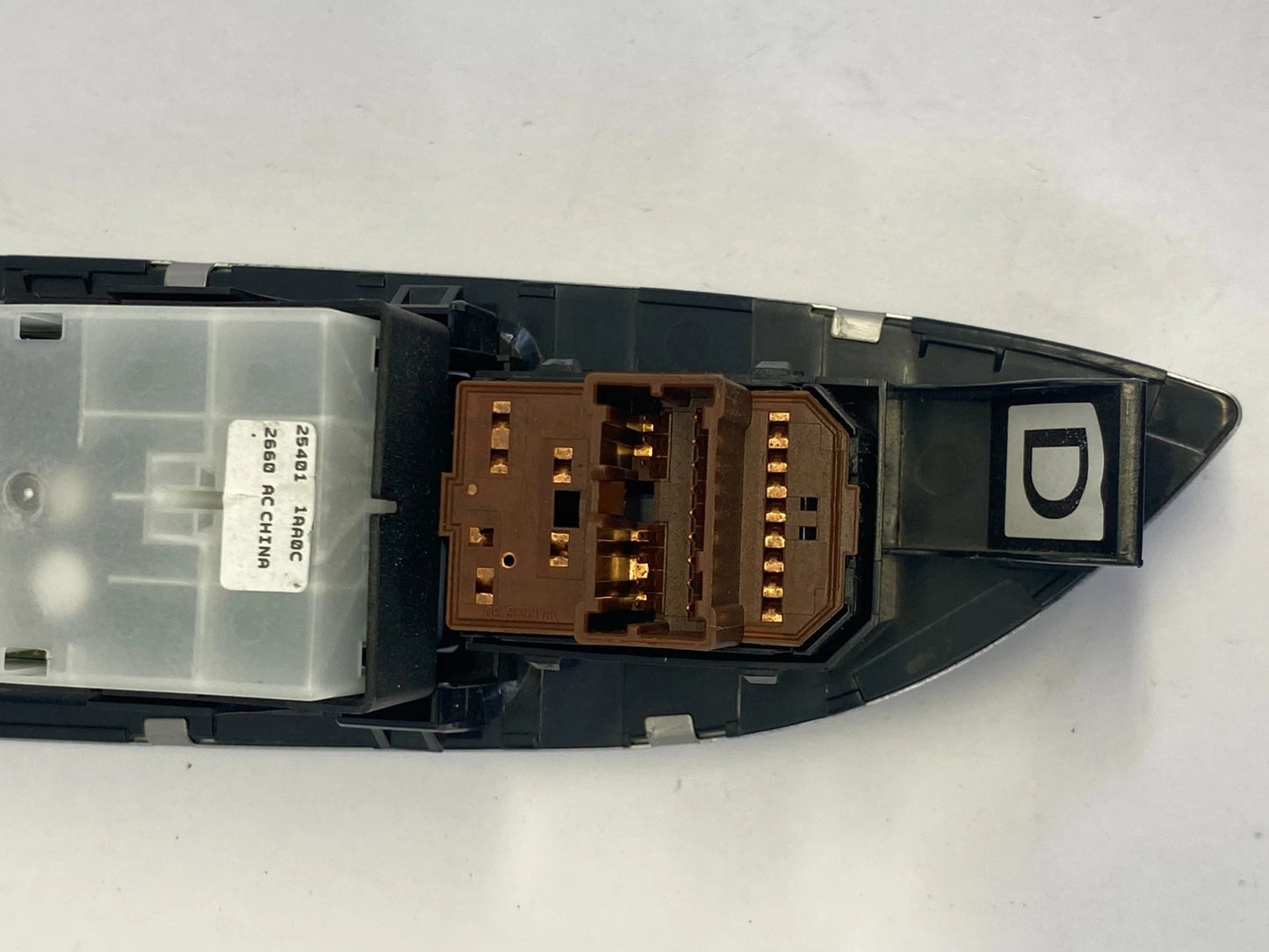 2009-2014 NISSAN MURANO DRIVER LEFT MASTER & LOCK SWITCH W/ BEZEL 809611AA6A OEM