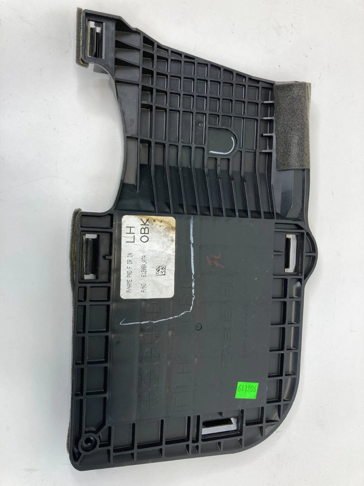 11-14 SUBARU OUTBACK FRONT LEFT INTERIOR LOWER DOOR ACCESS COVER 61208AJ07A OEM