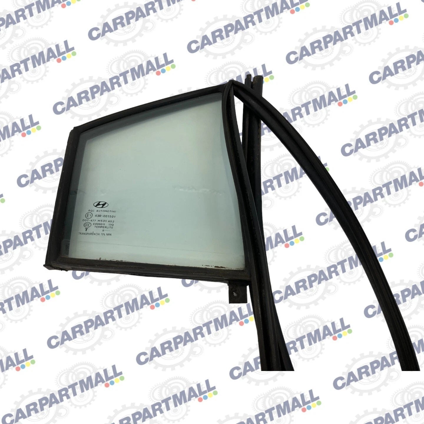 06-11 HYUNDAI ACCENT SEDAN REAR RIGHT SIDE DOOR WINDOW FIXED VENT QUARTER GLASS