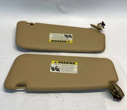 2004-2007 BMW 525I 530I FRONT LEFT RIGHT SUN VISOR SUNSHADE SHIELD PAIR SET OEM