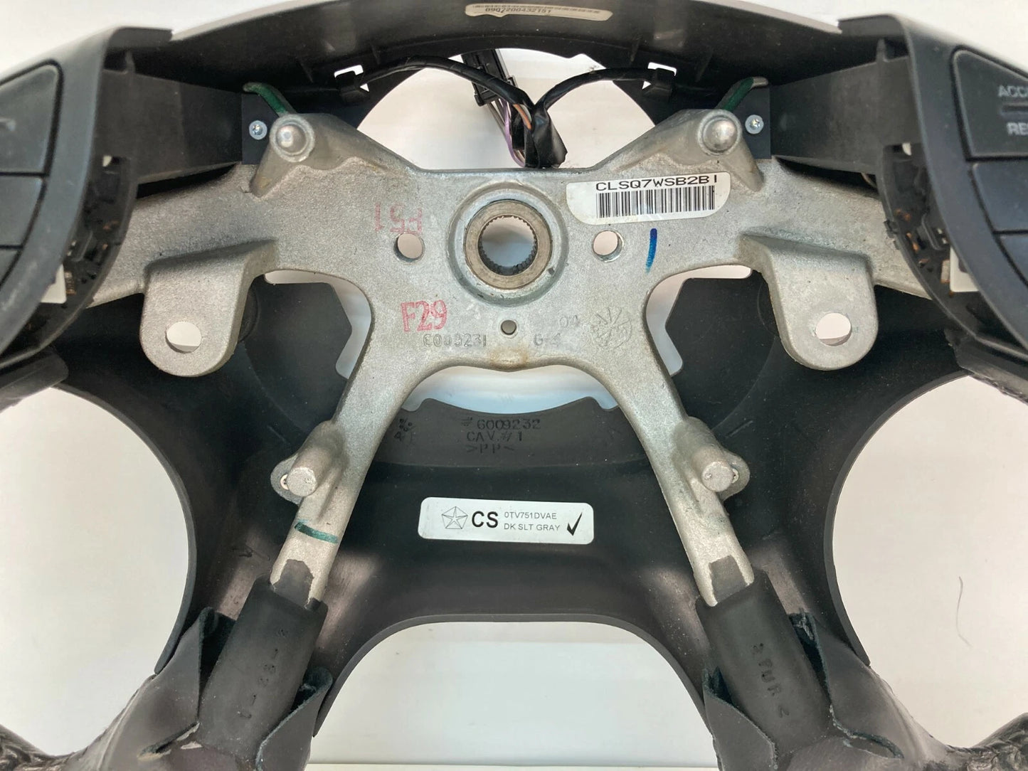 2004-2008 CHRYSLER PACIFICA STEERING WHEEL W/ CRUISE CONTROL LEATHER 0TV751DVAE