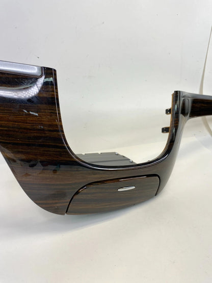 2010-2012 Hyundai Santa Fe Center Dash Lower Radio Bezel Trim Molding Woodgrain