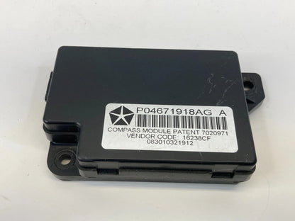 09-14 VOLKSWAGEN ROUTAN 3.8L COMPASS & TEMPERATURE CONTROL MODULE P04671918AG