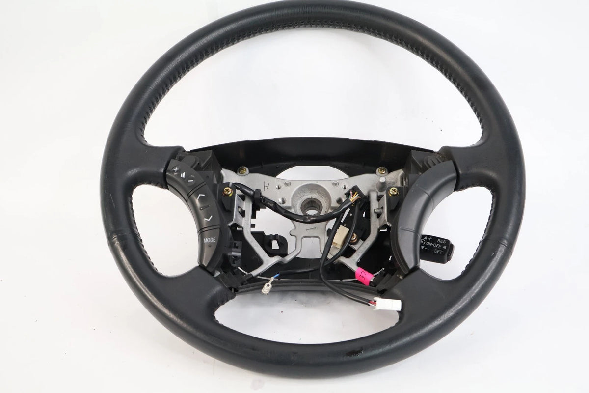 2003 2004 2005 TOYOTA 4RUNNER STEERING WHEEL W/ CRUISE CONTROL BLACK LEATHER OEM