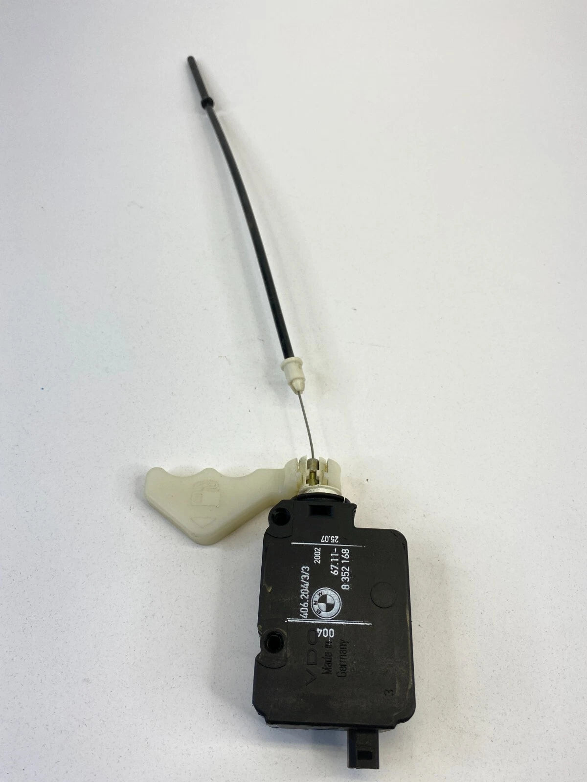 2002 2003 MINI COOPER FUEL FLAP RELEASE LOCKING MOTOR ACTUATOR W/ CABLE 7115559