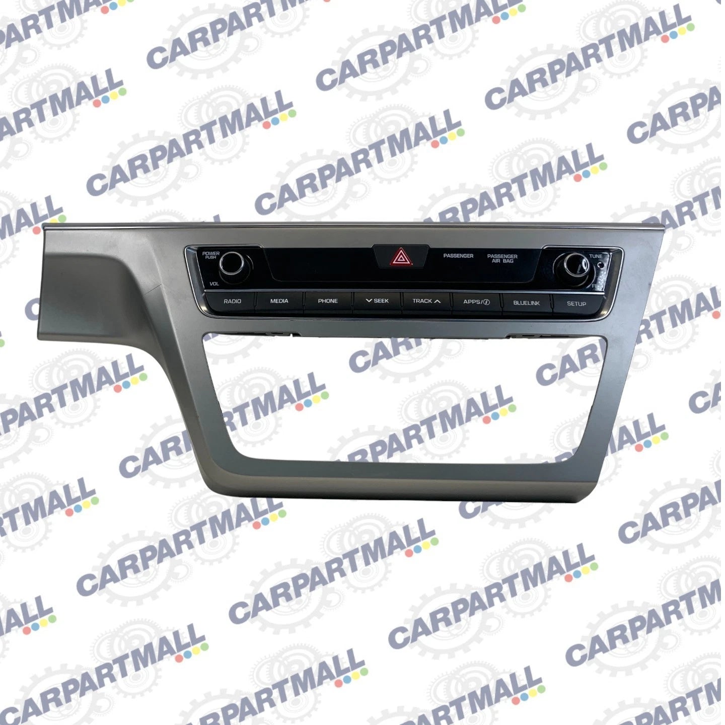 2015-2017 HYUNDAI SONATA CENTER DASH RADIO AUDIO CONTROL HAZARD PANEL BEZEL OEM