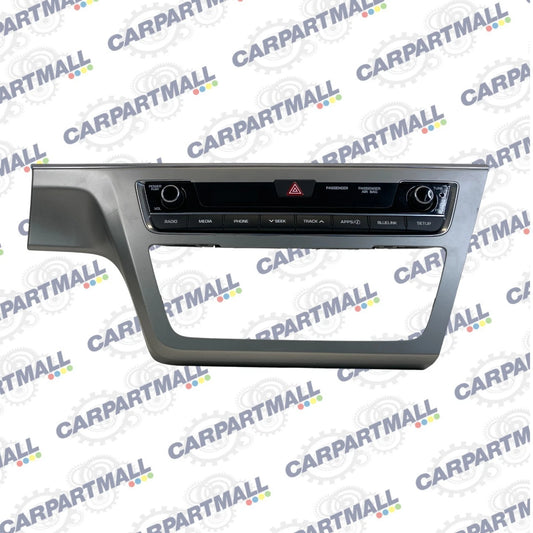 2015-2017 HYUNDAI SONATA CENTER DASH RADIO AUDIO CONTROL HAZARD PANEL BEZEL OEM