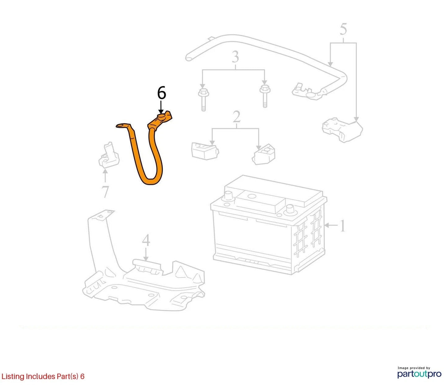 2006-2011 CHEVROLET HHR NEGATIVE BATTERY CABLE WITH CURRENT SENSOR OEM FACTORY