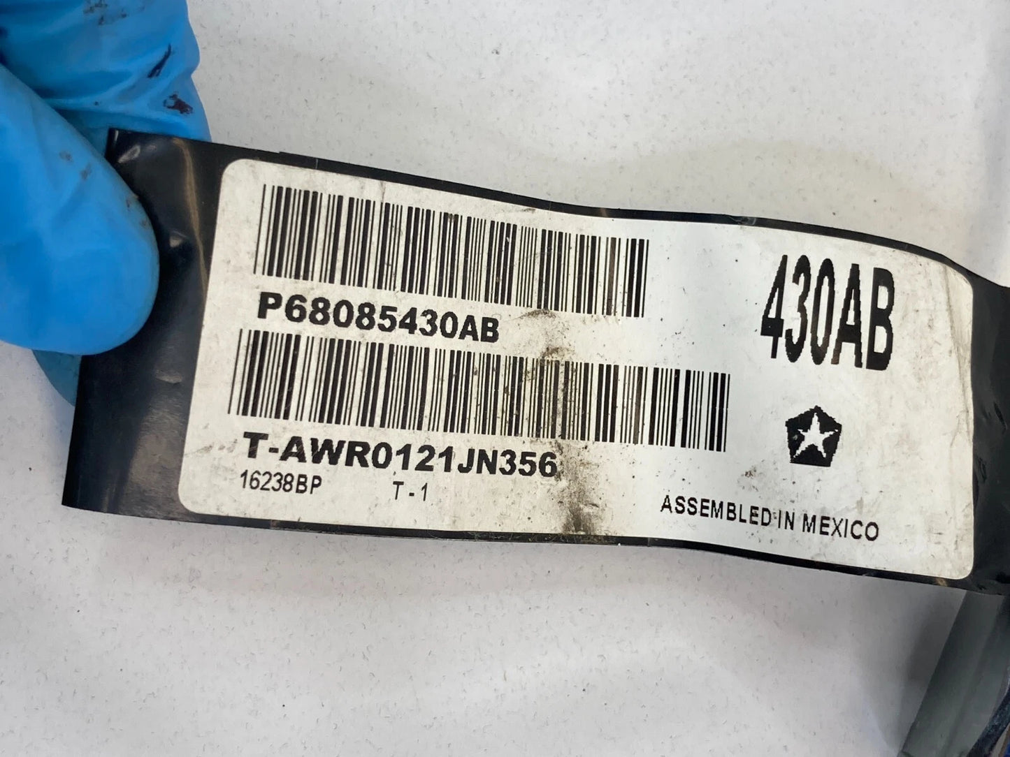 2011-2014 CHRYSLER 200 SEDAN REAR LEFT BACK DOOR WIRE WIRING HARNESS P68085430AB