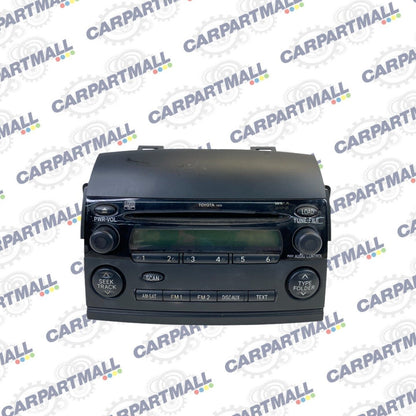 06-10 Toyota Sienna Radio Receiver AM/FM 6 Disc Charger CD Player 86120-AE053