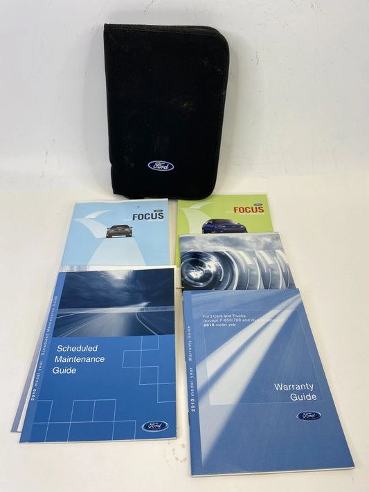 2010 FORD FOCUS OWNERS MANUAL BOOKLET USER GUIDES WARRANTY CASE SET OEM FACTORY