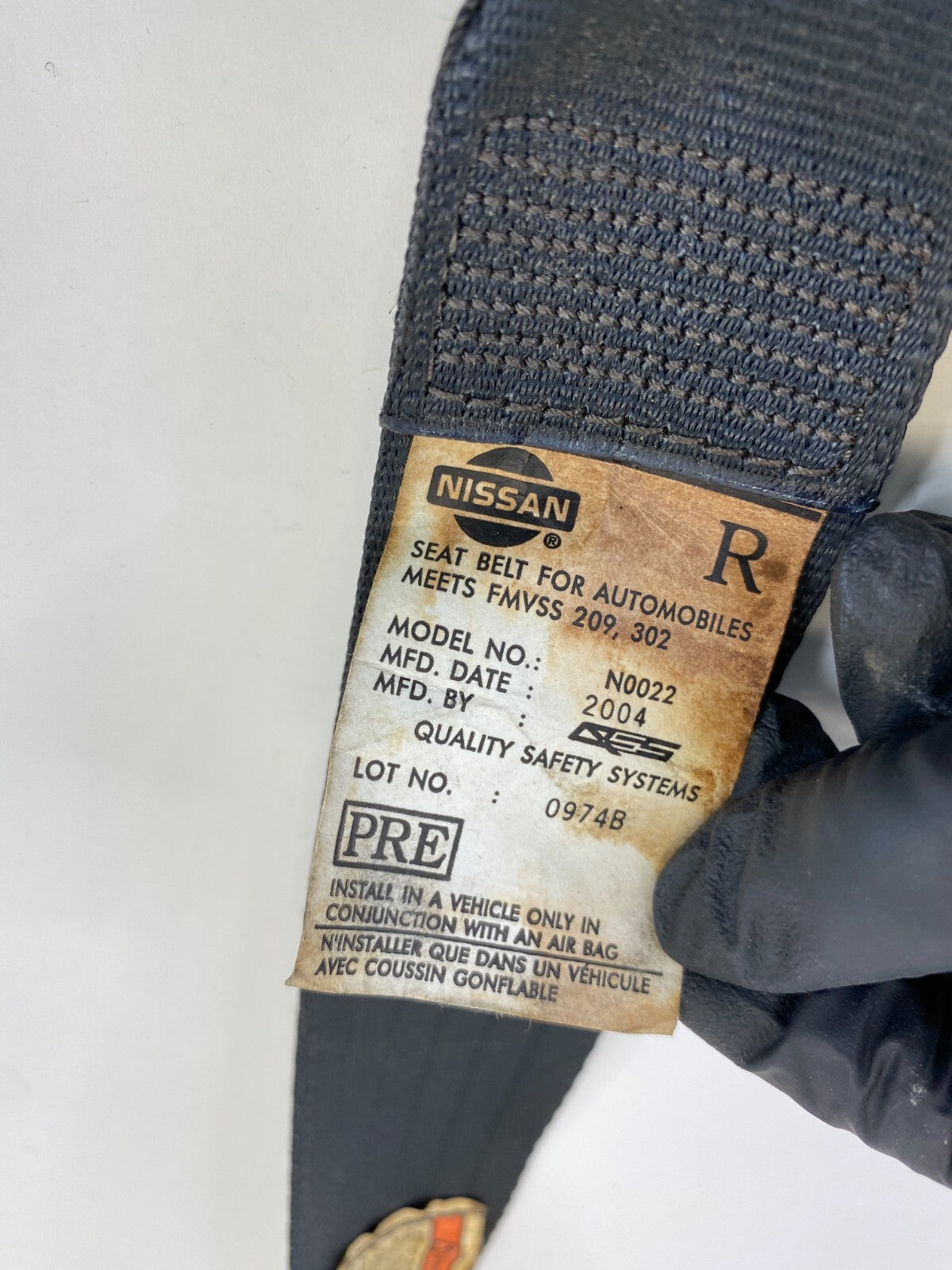 2005 2006 Nissan Altima Front Right Passenger Side Seat Belt Retractor OEM