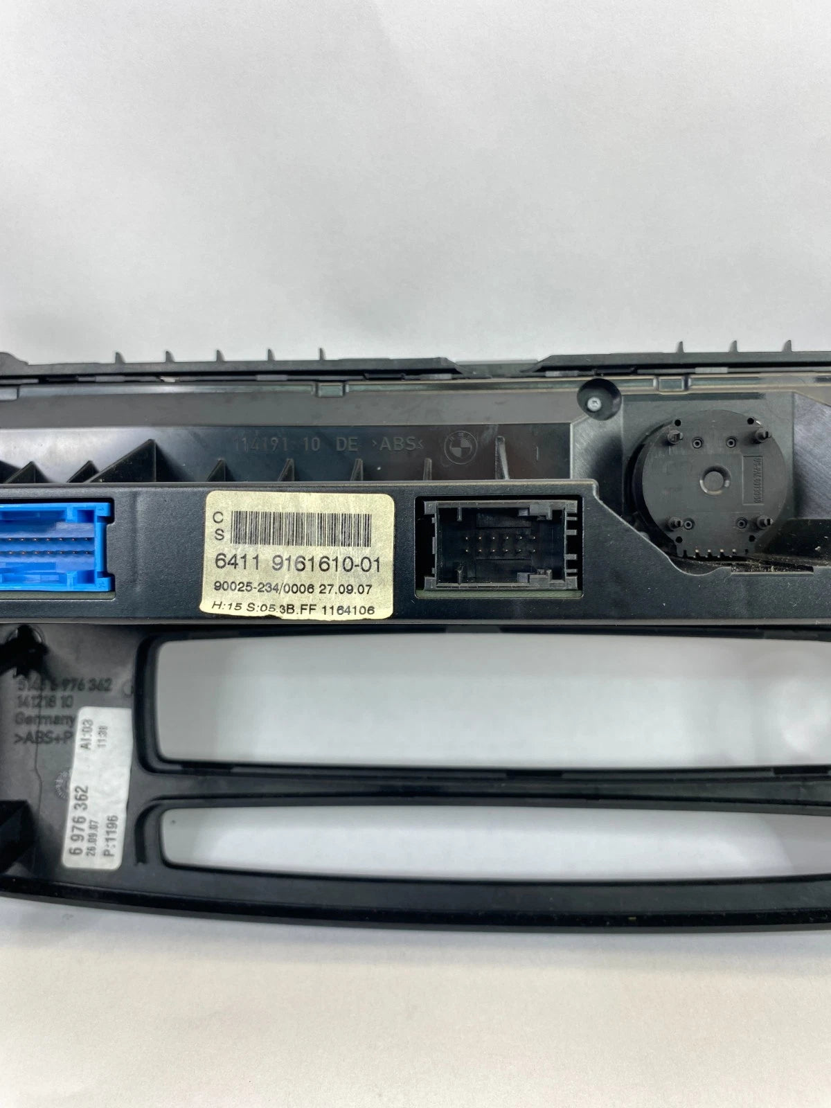 2008 BMW E60 535XI A/C TEMPERATURE CLIMATE CONTROL SWITCH W/ BEZEL 64119161610