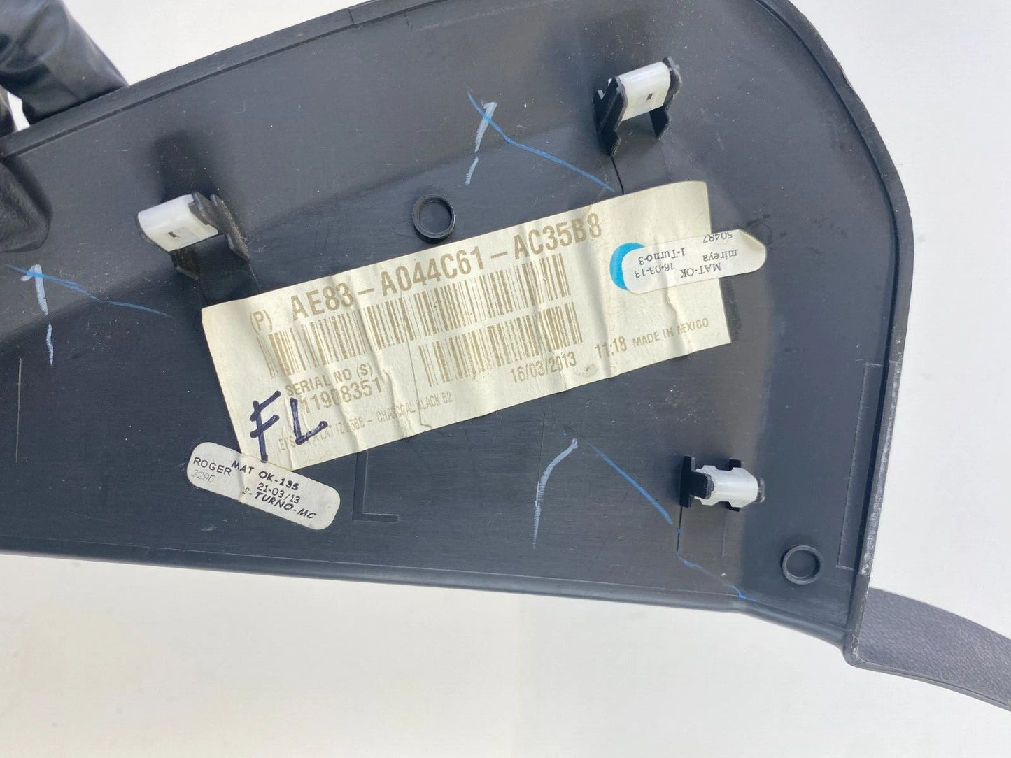 2011-2013 FORD FIESTA DASH FRONT LEFT SIDE END CAP COVER TRIM AE83-A044C61-AC