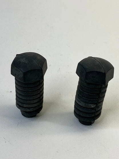 2004-2006 CADILLAC SRX FRONT HOOD BUMPER RUBBER ADJUST PAIR SET OEM