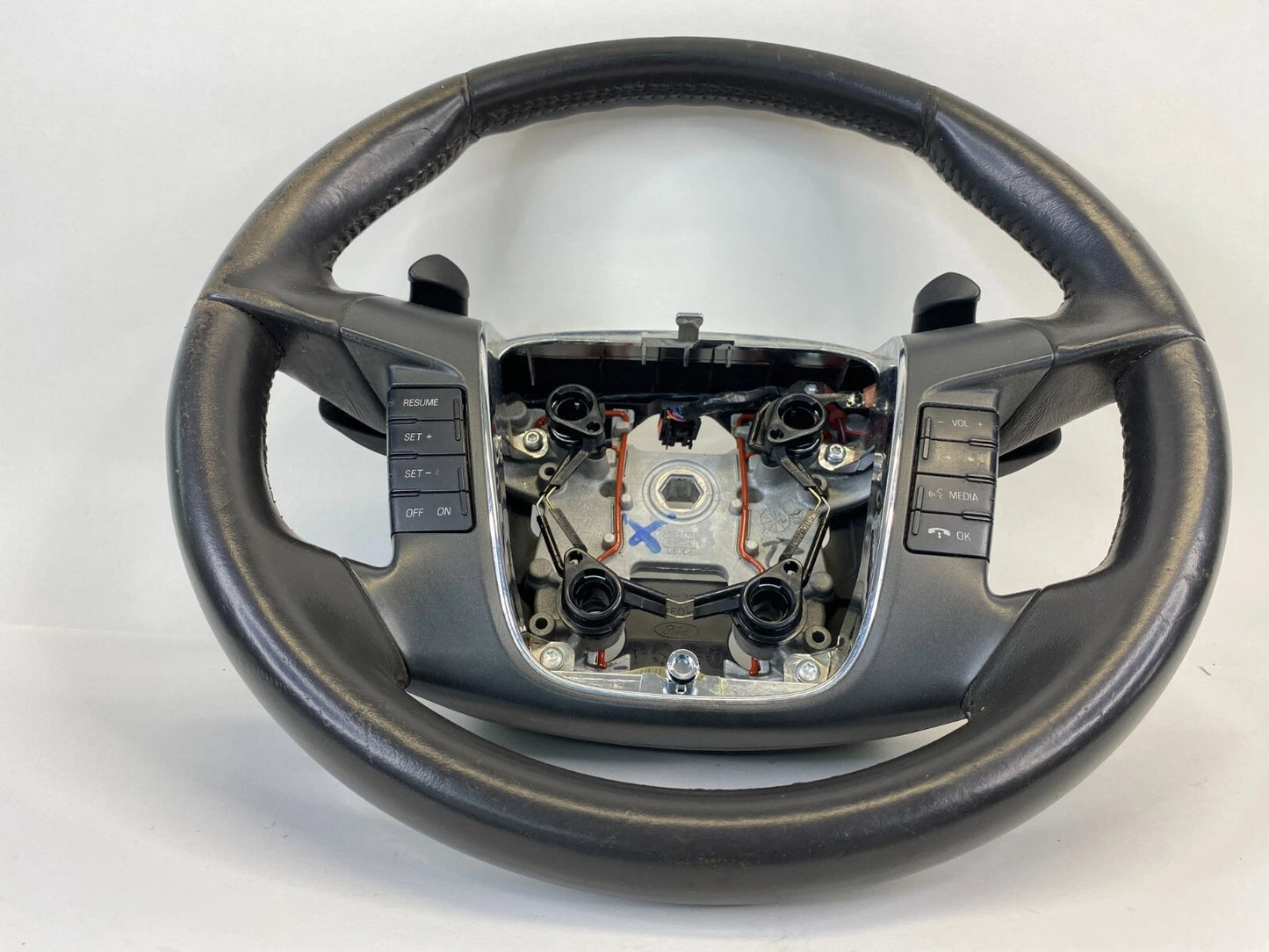 2012 FORD TAURUS STEERING WHEEL W/ CRUISE AUDIO STEREO CONTROLS PADDLE SHIFT OEM